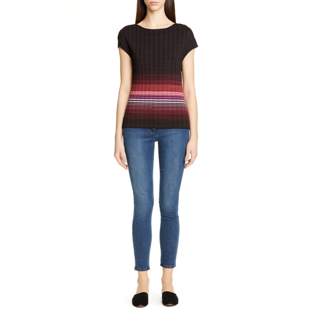 St. John Collection Engineered Ombré Rib Sweater - Picture 5 of 15
